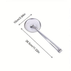 2pcs Stainless Steel Food Tongs Filter Spoon Clip Kitchen Frying Strainer Lad
