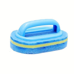 Sponge Cleaning Brush With Handle Kitchen Bathtub Scrubber