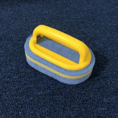 Sponge Cleaning Brush With Handle Kitchen Bathtub Scrubber