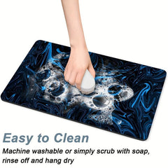1pc Dish Drying Placemat Absorbent Drain Mat Coffee Mat Hide Stain Drying Pad