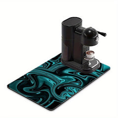1pc Dish Drying Placemat Absorbent Drain Mat Coffee Mat Hide Stain Drying Pad