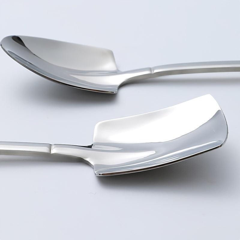 4pcs Dessert Couple Spoon Shovel Spoon Stainless Steel Household Watermelon Shov