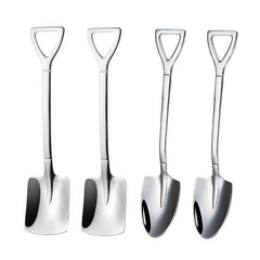 4pcs Dessert Couple Spoon Shovel Spoon Stainless Steel Household Watermelon Shov