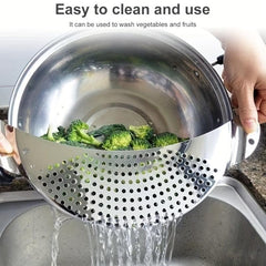 Stainless Steel Sieve Vegetable And Fruit Drainer Water Filter