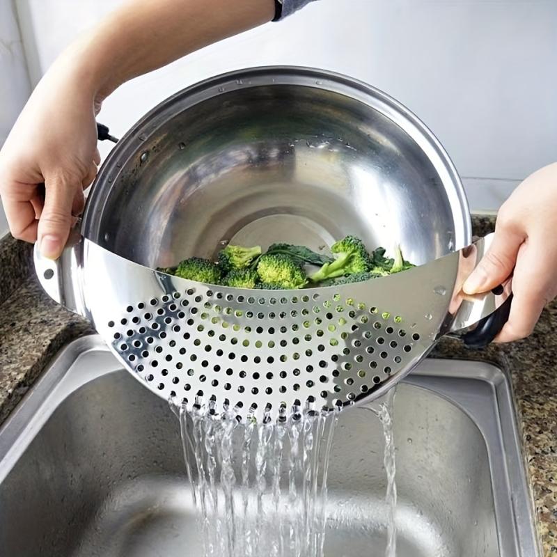 Stainless Steel Sieve Vegetable And Fruit Drainer Water Filter