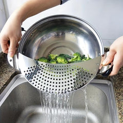Stainless Steel Sieve Vegetable And Fruit Drainer Water Filter