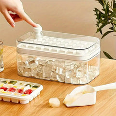 Ice Cube Mold Freezer Ice Tray With Ice Scoop And Ice Box