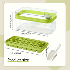 Ice Cube Mold Freezer Ice Tray With Ice Scoop And Ice Box
