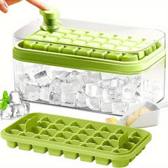 Ice Cube Mold Freezer Ice Tray With Ice Scoop And Ice Box