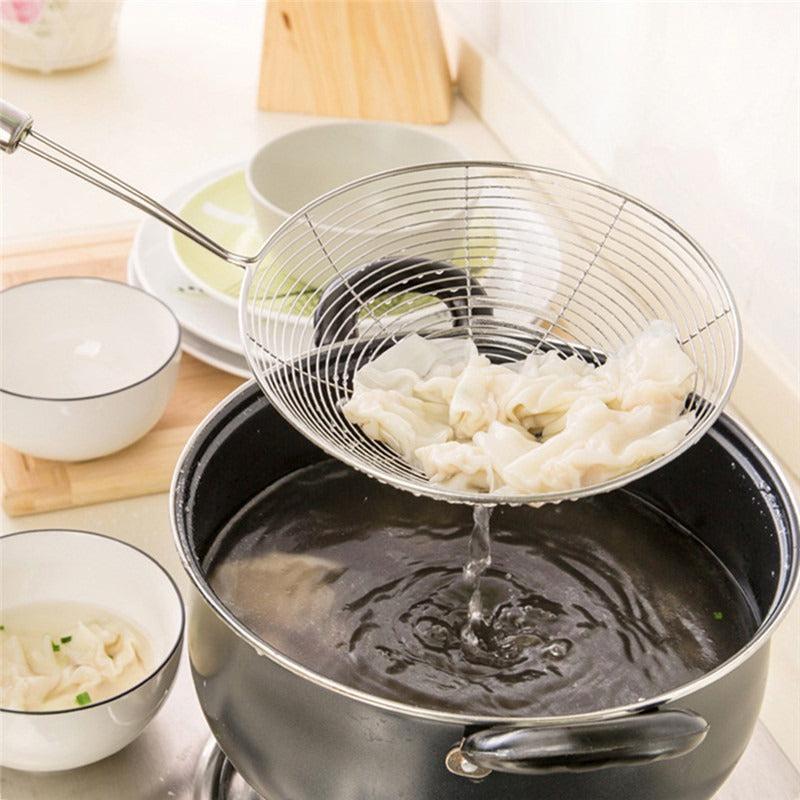 Stainless Steel Wire Skimmer Spoon With Handle