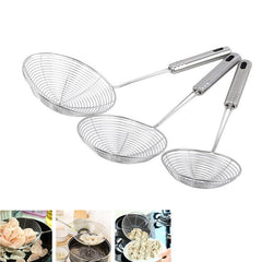 Stainless Steel Wire Skimmer Spoon With Handle