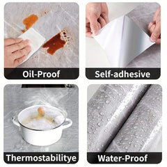 Marble Self adhesive Waterproof Wallpaper for Furniture Renovation