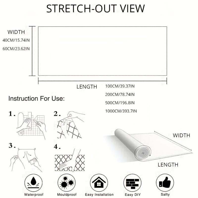 Marble Self adhesive Waterproof Wallpaper for Furniture Renovation