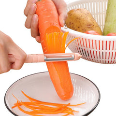 1pc Stainless Steel 3-in-1 Peeler Vegetable Shaper