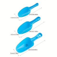 3pcs Plastic Shovel Set for Ice and Flour - Kitchen Utensil