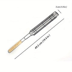 Stainless Steel Kebab Grilling Basket Portable