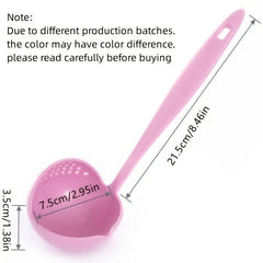 2in1 Soup Spoon Plastic Spoon Long Handle Colander Kitchen Tools