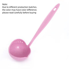 2in1 Soup Spoon Plastic Spoon Long Handle Colander Kitchen Tools