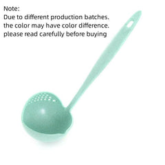 2in1 Soup Spoon Plastic Spoon Long Handle Colander Kitchen Tools