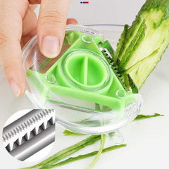 3-in-1 Stainless Steel Veggie Peeler for Slicing, Shredding, Scraping