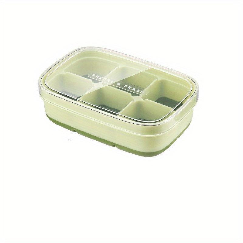 Ice Cube Tray With Lid, Flexible Ice Cube Mold, Easy Release Ice Maker