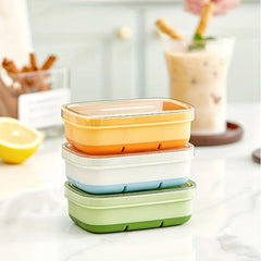 Ice Cube Tray With Lid, Flexible Ice Cube Mold, Easy Release Ice Maker