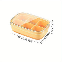 Ice Cube Tray With Lid, Flexible Ice Cube Mold, Easy Release Ice Maker
