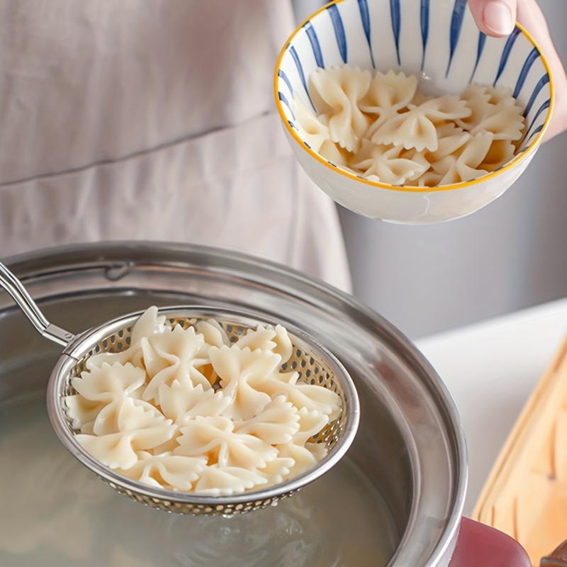 Stainless Steel Large Hole Colander for Noodles Dumpling