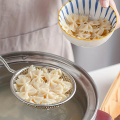 Stainless Steel Large Hole Colander for Noodles Dumpling