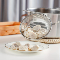 Stainless Steel Large Hole Colander for Noodles Dumpling