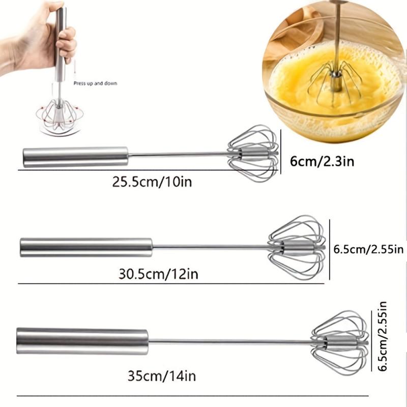 Stainless Steel Egg Beater, Whisk for Blending and Beating