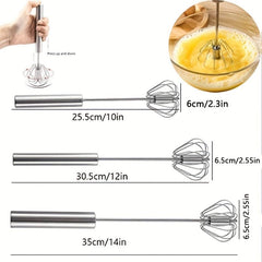 Stainless Steel Egg Beater, Whisk for Blending and Beating