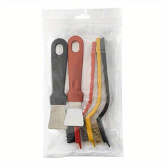 5pcs Kitchen Cleaning Brush Set - Range Hood Spatula Pot Brush Dishwashing Brush