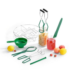 7pcs Wide Mouth Canning Kit, Funnel, Lifter, Wrench, Lid Lifter, Tongs