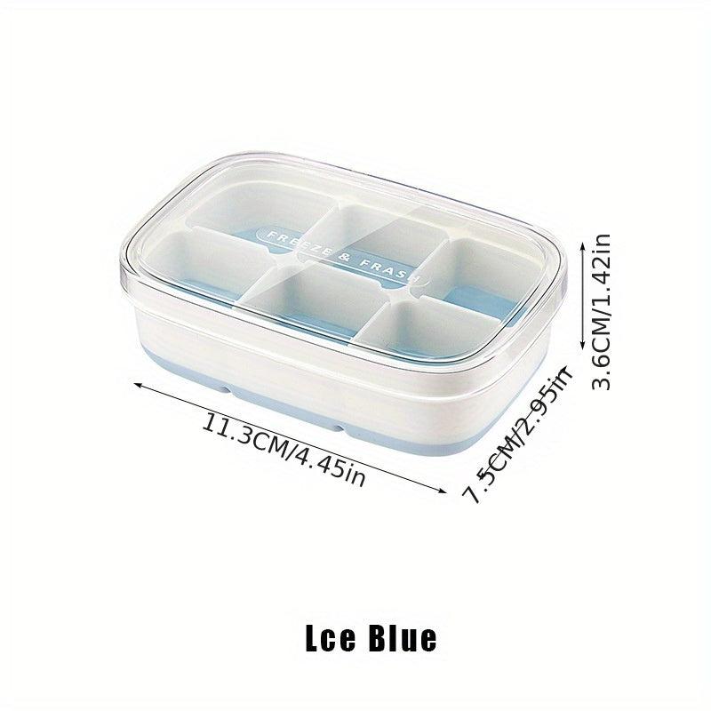 Silicone Ice Cube Tray With Lid - Easy Release Ice Maker