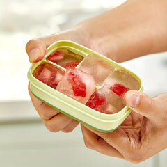 Silicone Ice Cube Tray With Lid - Easy Release Ice Maker