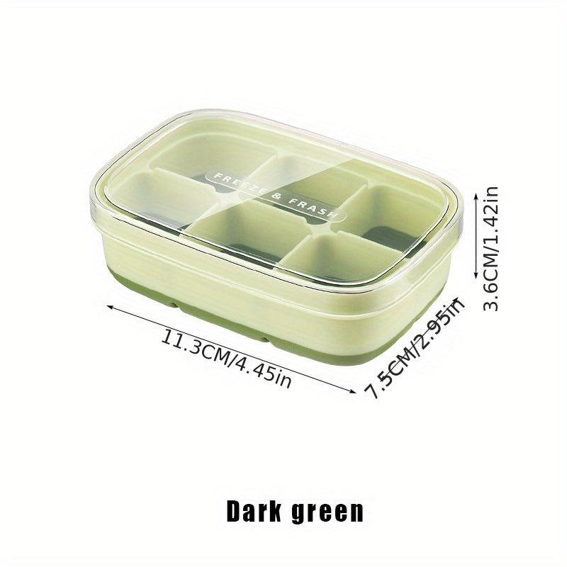 Silicone Ice Cube Tray With Lid - Easy Release Ice Maker