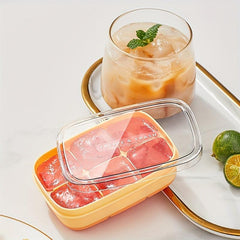 Silicone Ice Cube Tray With Lid - Easy Release Ice Maker