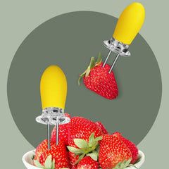 4 Pairs High Temp Stainless Steel Corn Needles Plugs BBQ Fruit Forks