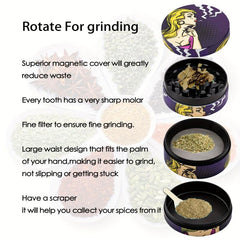 Creative Spice Grinder Metal Grinder For Kitchen Multifunctional Crusher