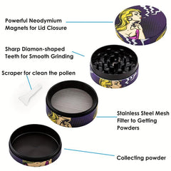 Creative Spice Grinder Metal Grinder For Kitchen Multifunctional Crusher