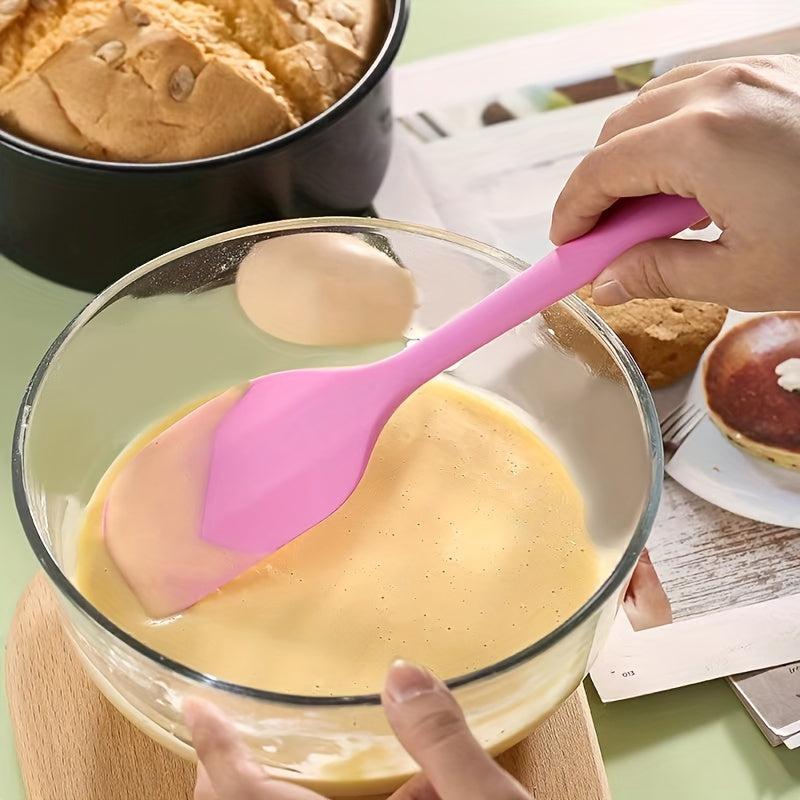 Silicone Butter Spatula Jar Scraper Non Stick Heat Resistant Mixing Spatulas