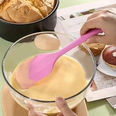 Silicone Butter Spatula Jar Scraper Non Stick Heat Resistant Mixing Spatulas
