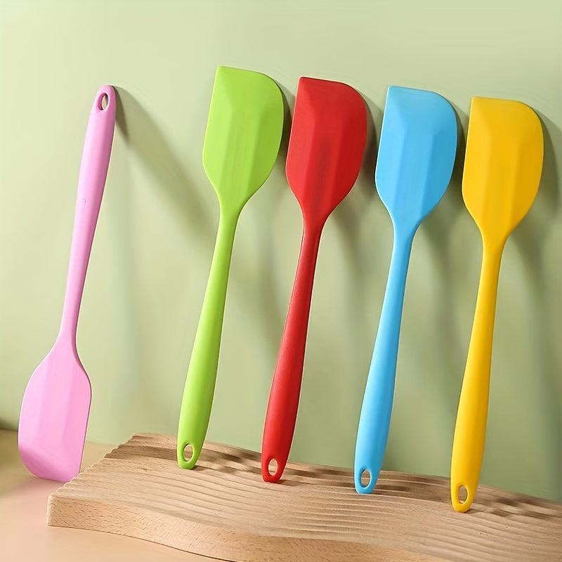 Silicone Butter Spatula Jar Scraper Non Stick Heat Resistant Mixing Spatulas