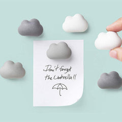 Set of 2 Cloud Fridge Magnets Home Decor Gift