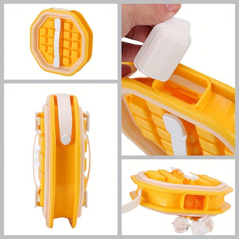 Portable Ice Cube Maker Bottle Reusable Plastic Ice Cube Mold Outdoor DIY