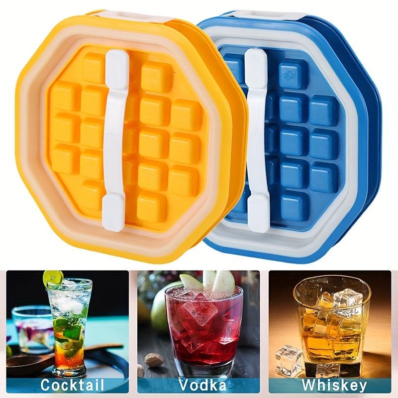 Portable Ice Cube Maker Bottle Reusable Plastic Ice Cube Mold Outdoor DIY
