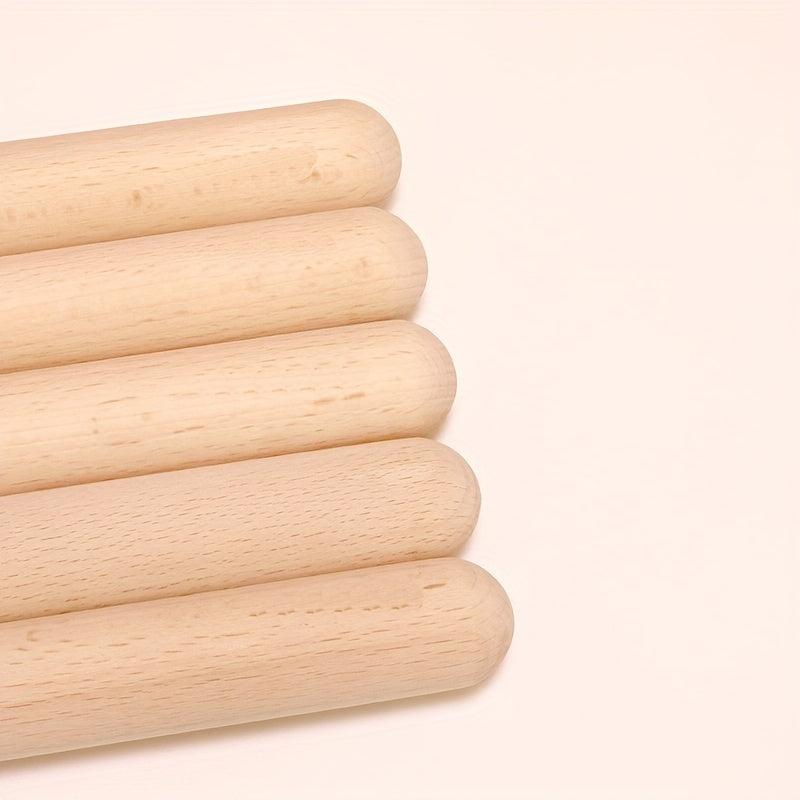 Natural Beech Wood Rolling Pin for Dumpling Skin
