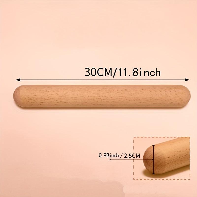 Natural Beech Wood Rolling Pin for Dumpling Skin