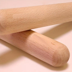 Natural Beech Wood Rolling Pin for Dumpling Skin